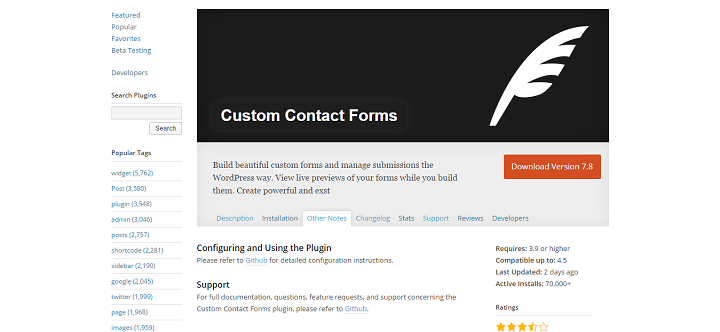 Custom Contact Forms - an Example of Implementations of the WP Rest Api