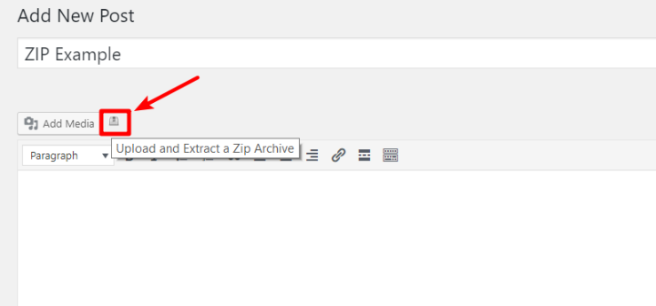 upload zip file to wordpress media library